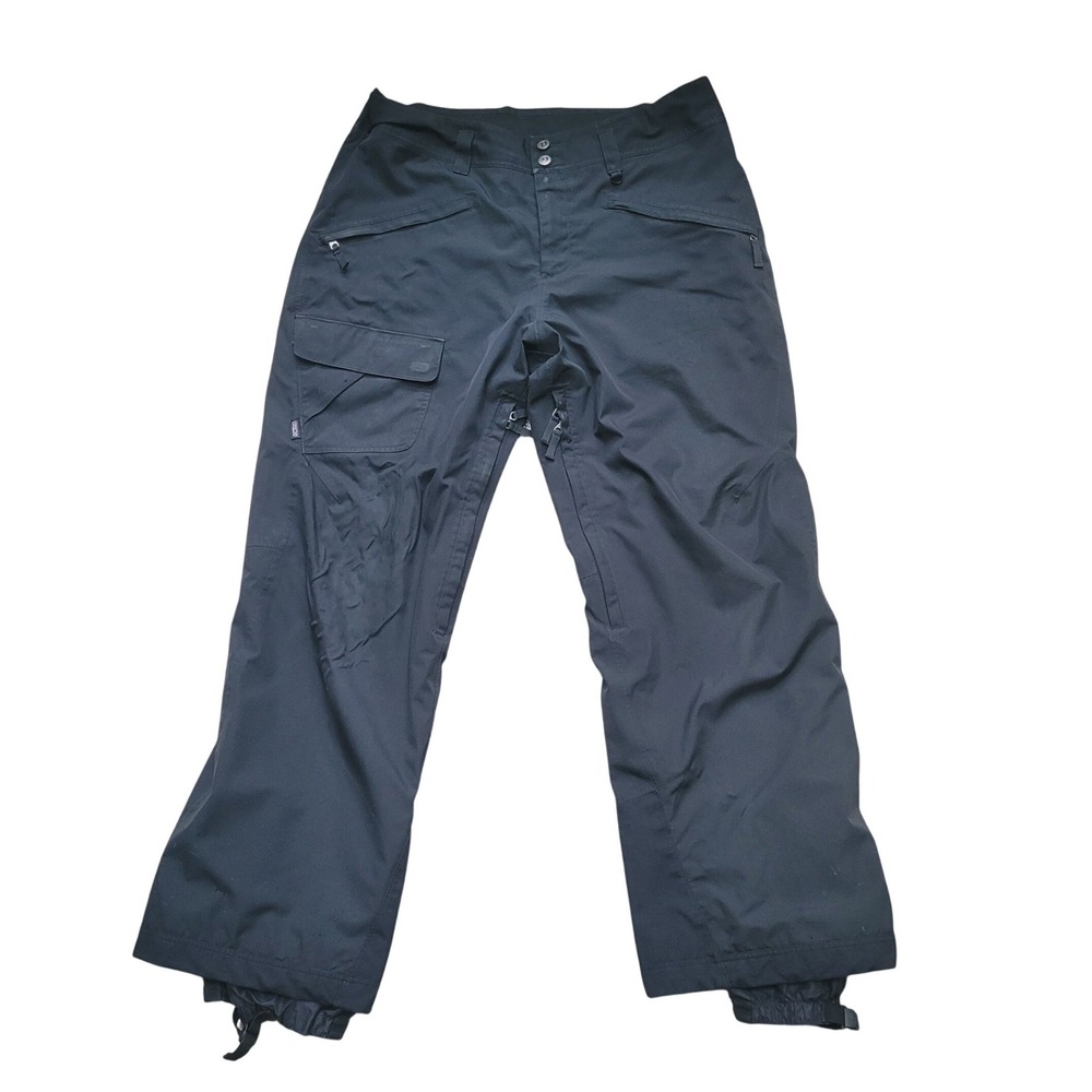 Patagonia Men XL Black Snow Pant Cargo‎ Ski Snowboard Insulated